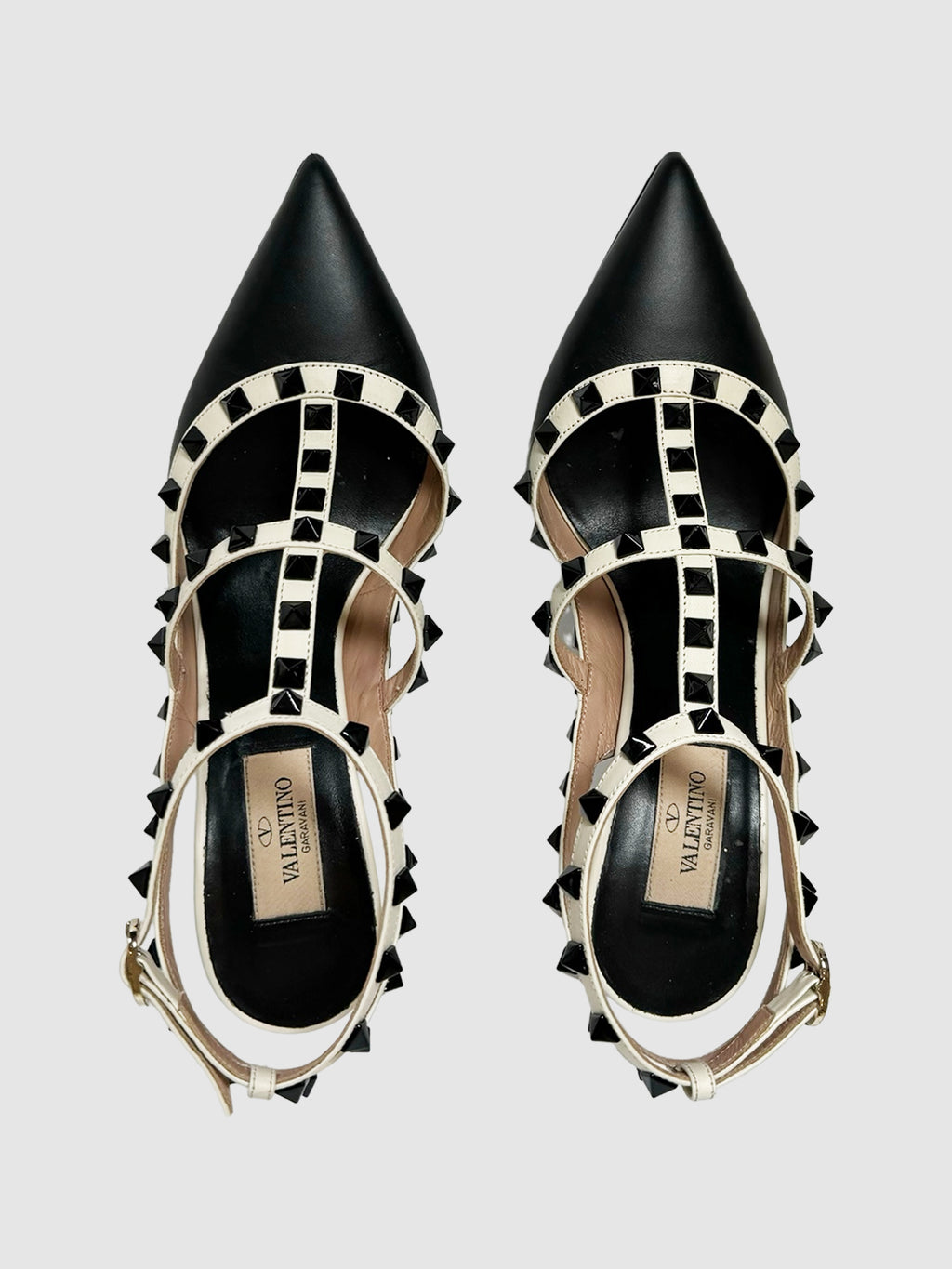 Garavani Rockstud Ankle Strap Pumps secondhand designer luxury resale consignment