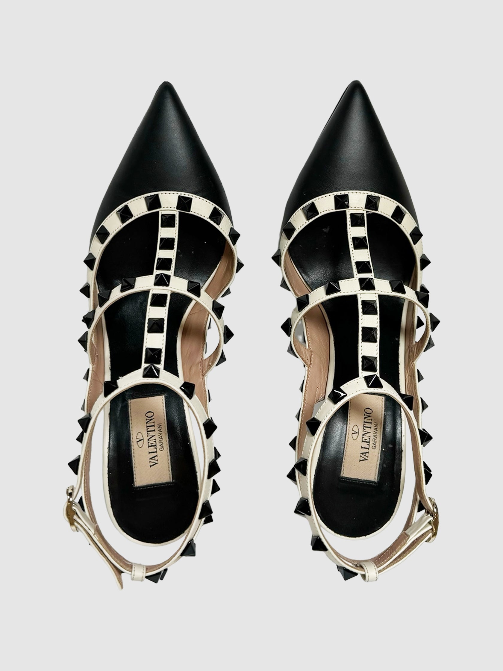 Garavani Rockstud Ankle Strap Pumps secondhand designer luxury resale consignment