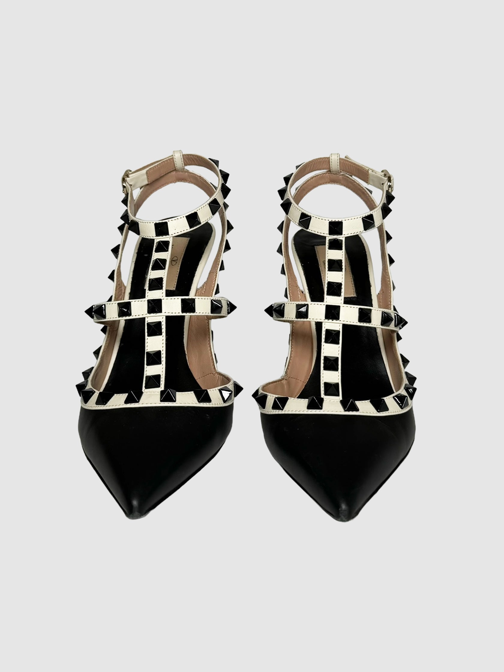 Garavani Rockstud Ankle Strap Pumps secondhand designer luxury resale consignment