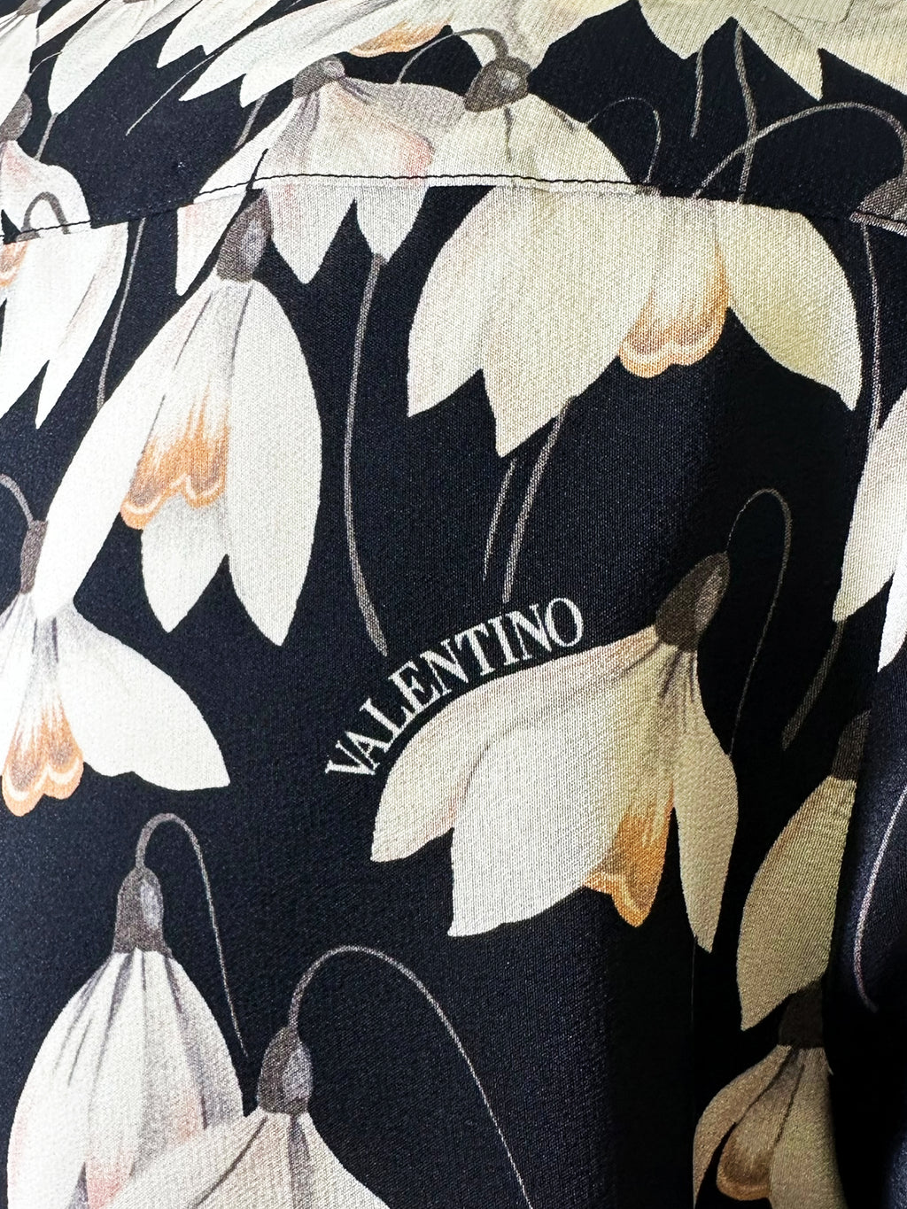 Snowdrop Flower Collared Top - Size 38