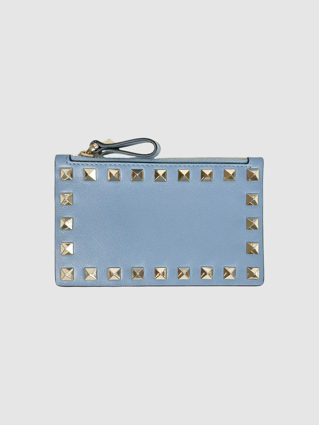 Rockstud Zip Card Holder