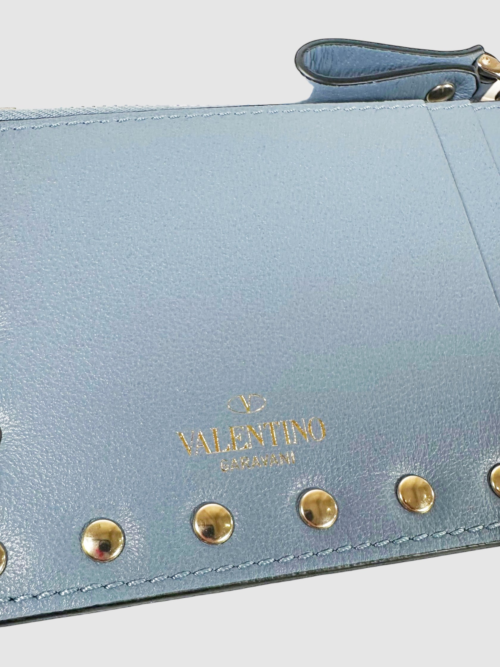 Rockstud Zip Card Holder