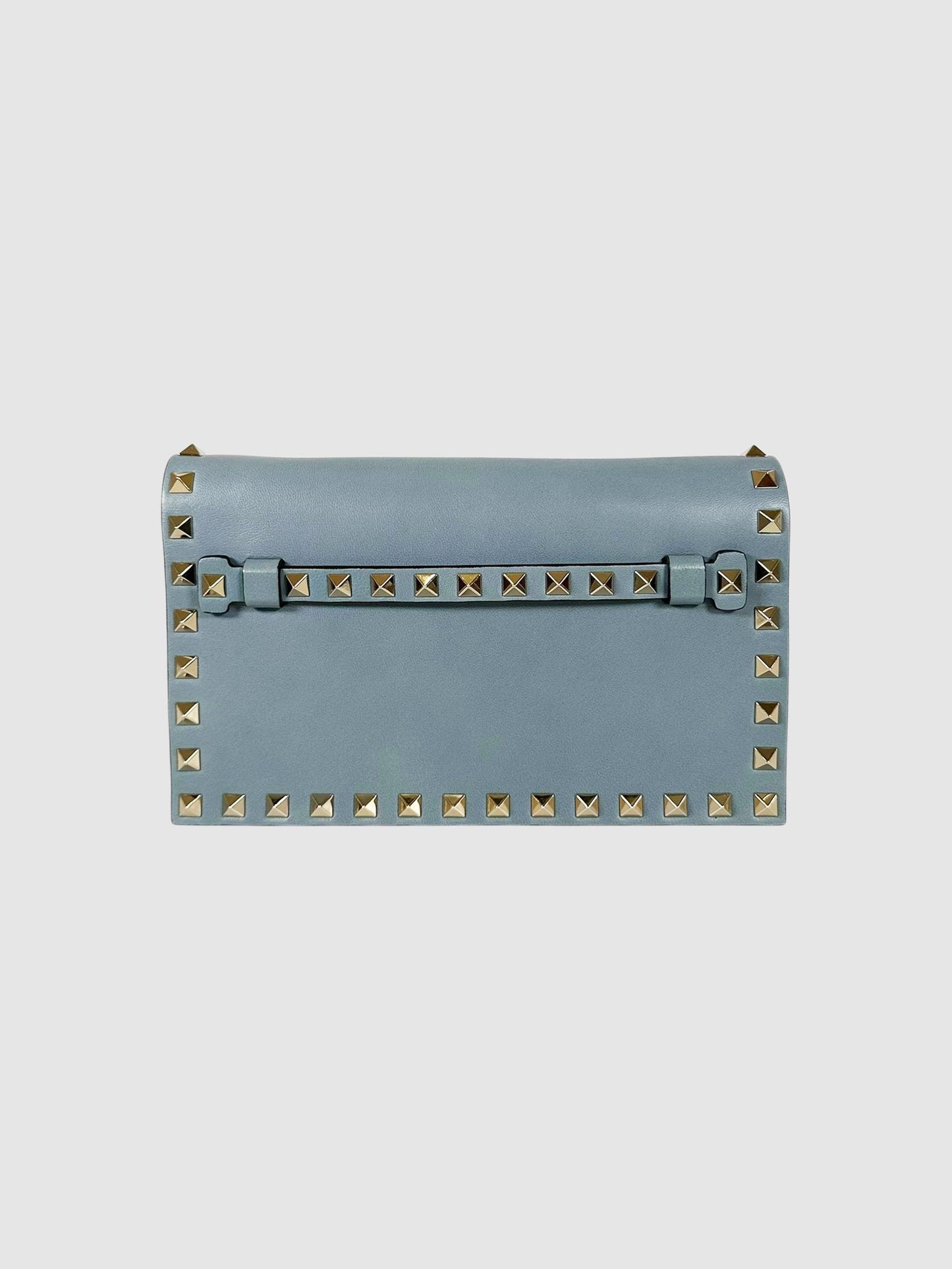 Nappa Rockstud Wristlet Clutch