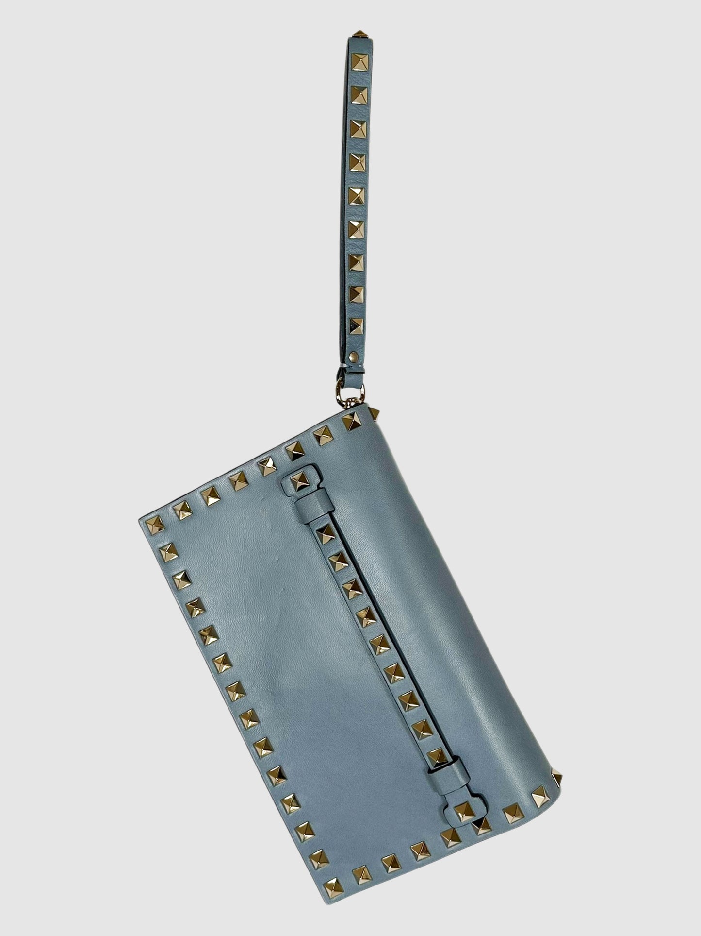 Nappa Rockstud Wristlet Clutch