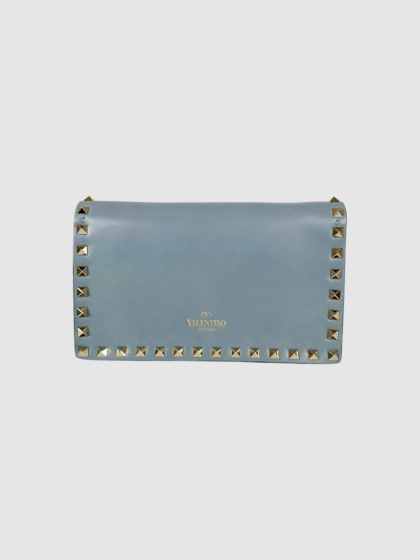 Nappa Rockstud Wristlet Clutch