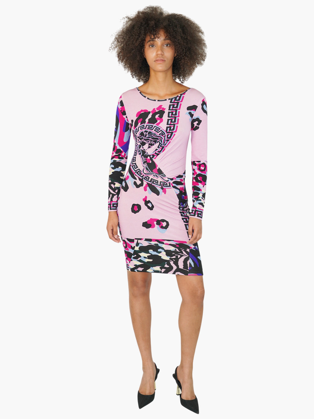 Baroque Print Dress