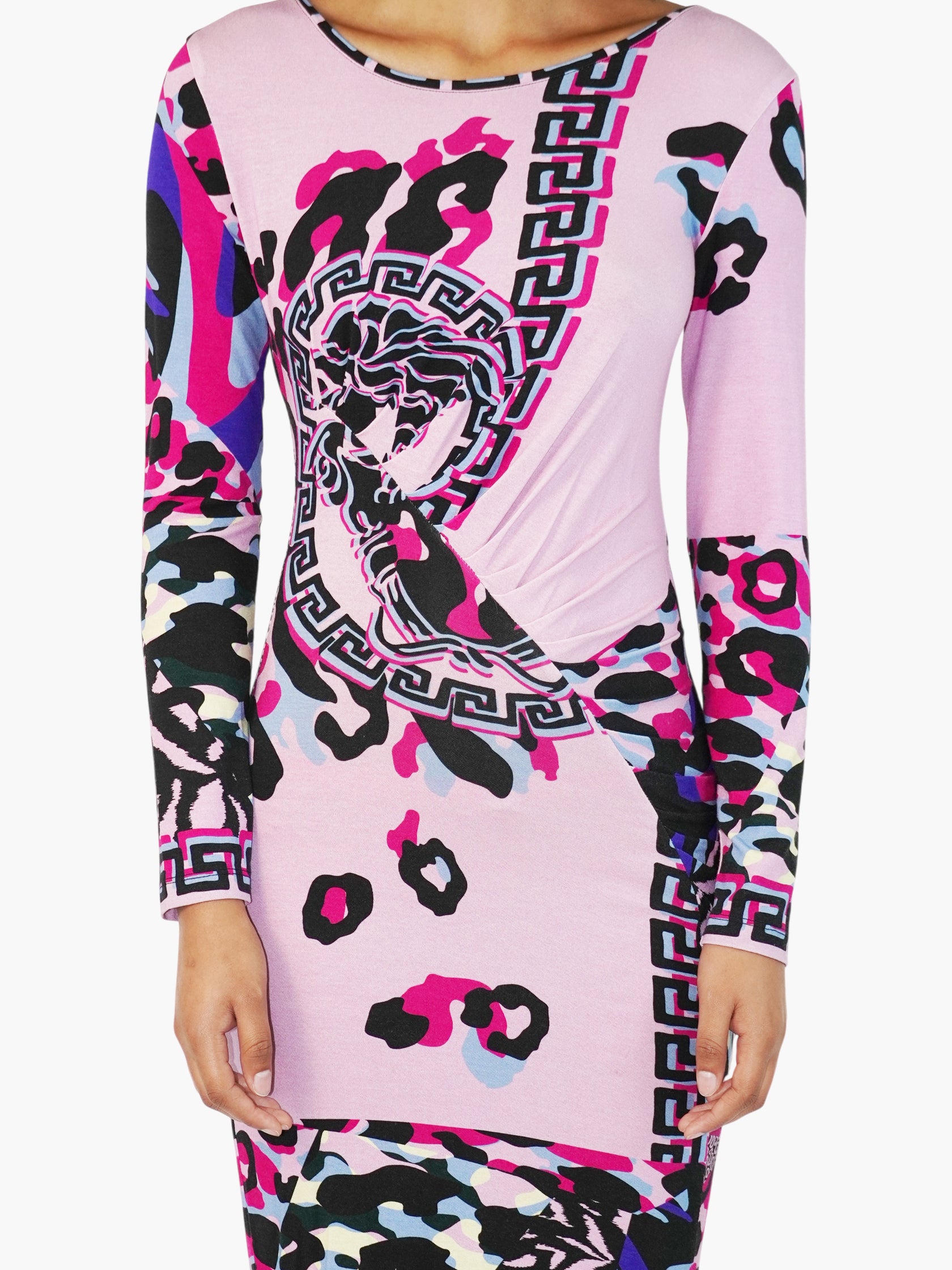 Baroque Print Dress