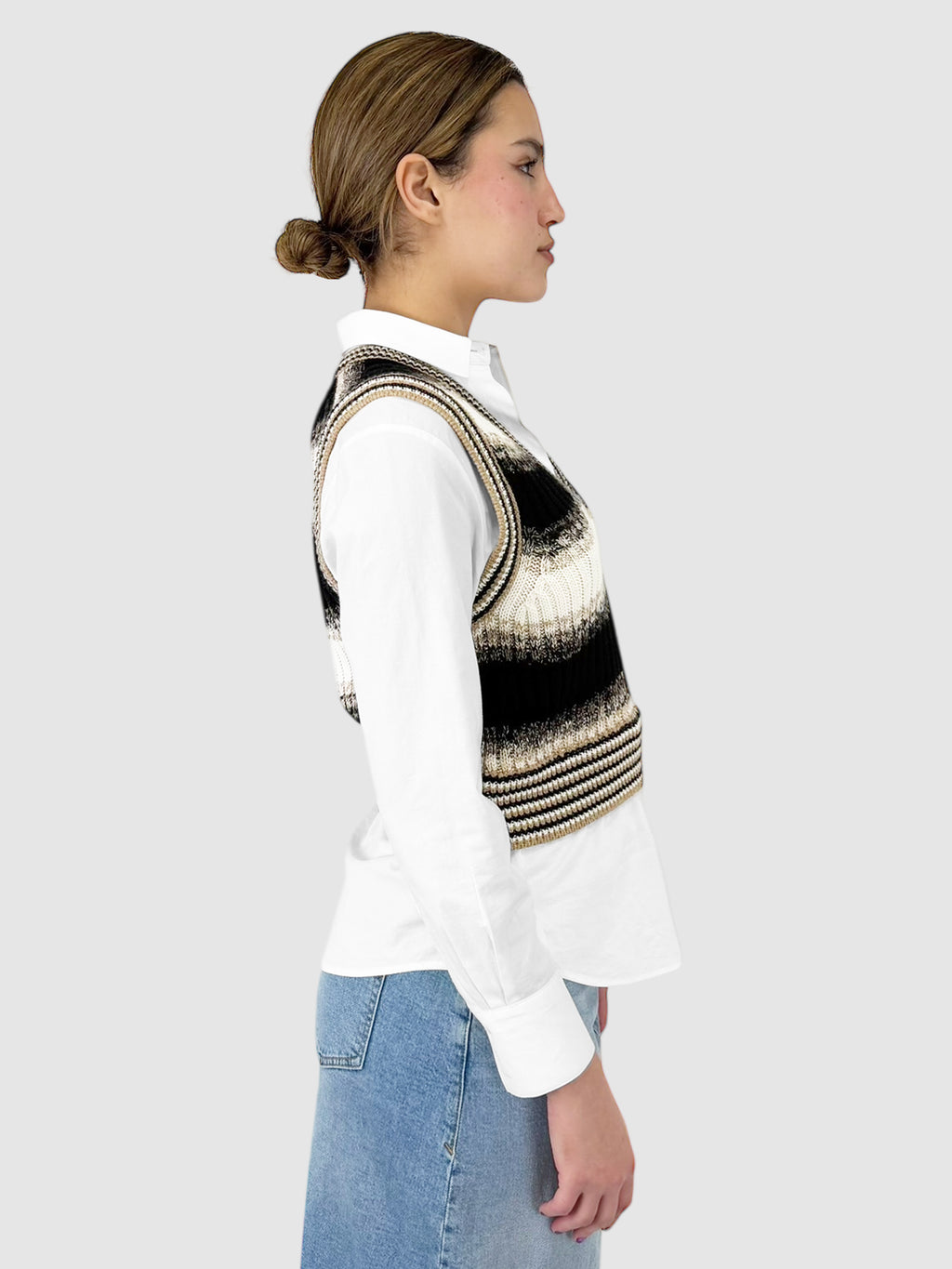 Spear Mixed-Media Top