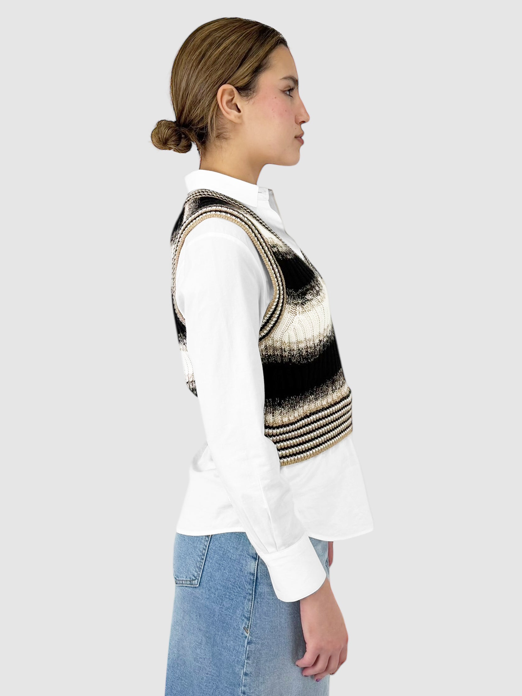 Spear Mixed-Media Top