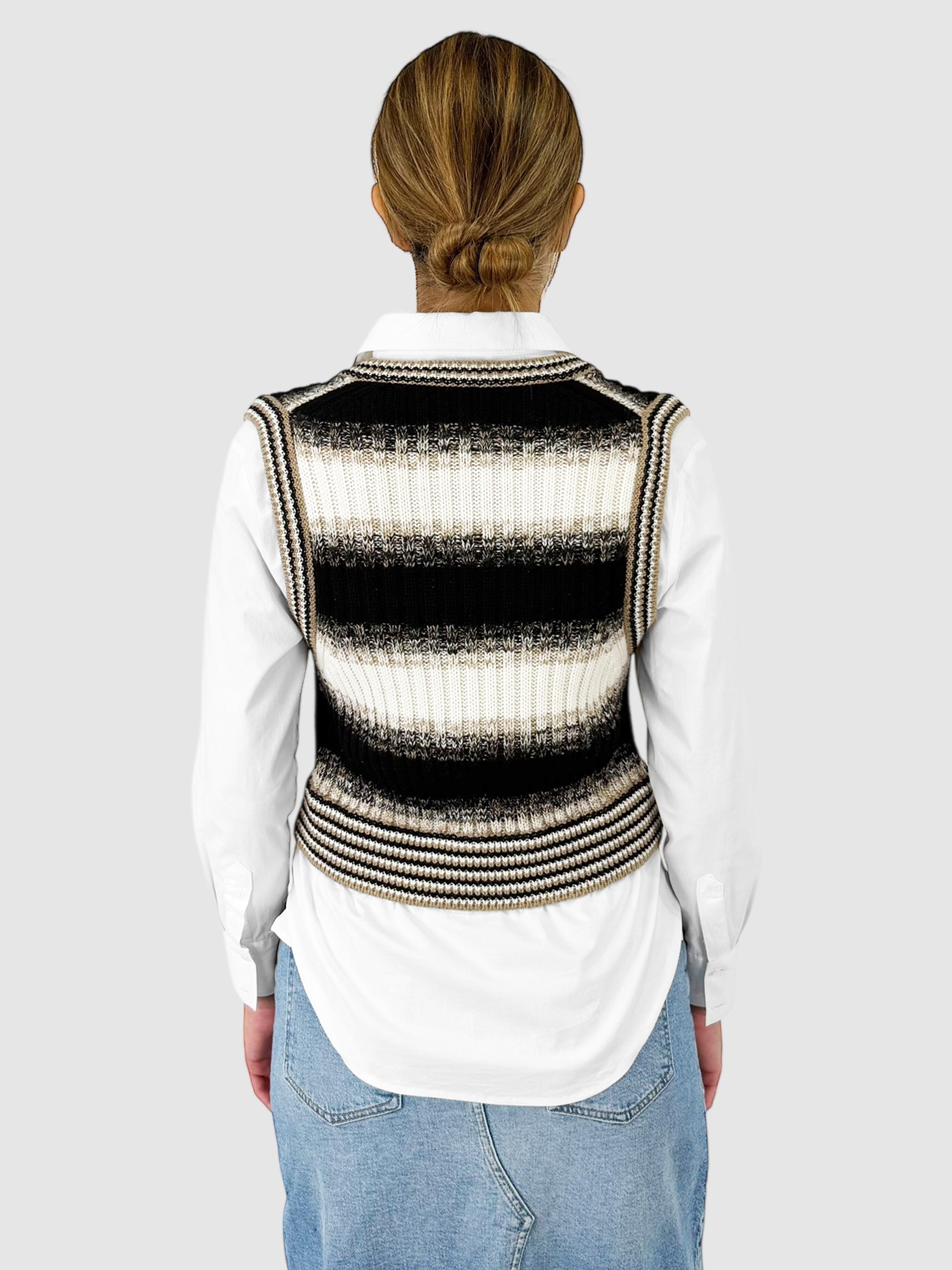 Spear Mixed-Media Top