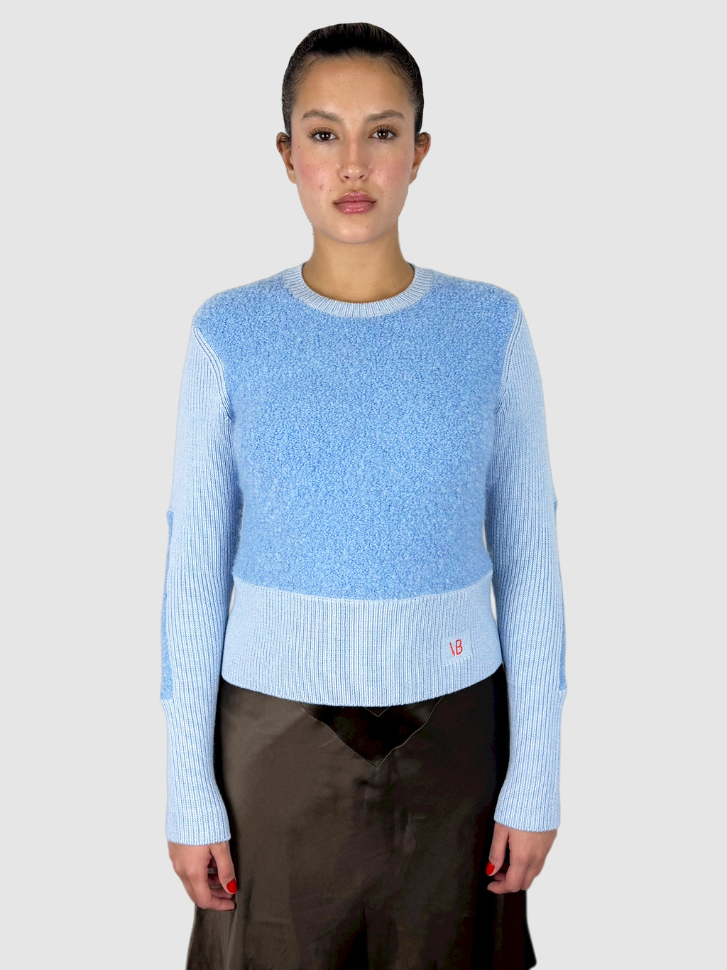 Wool Two-Tone Sweater
