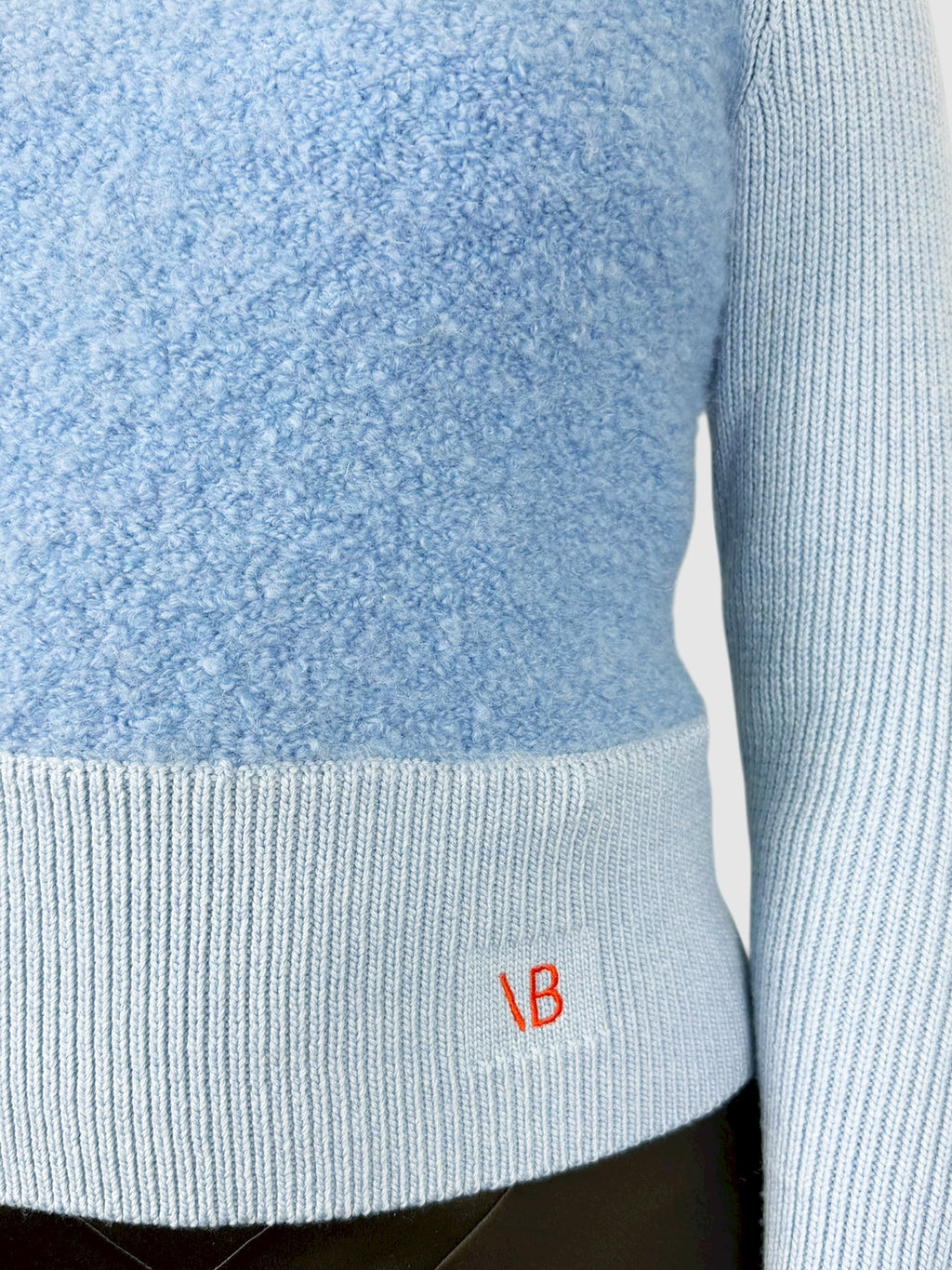 Wool Two-Tone Sweater