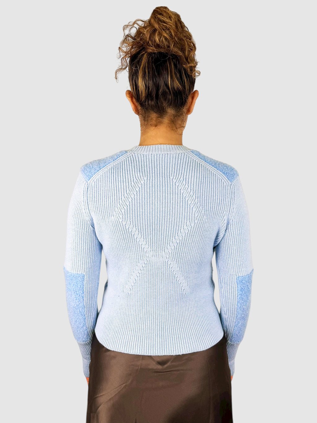 Wool Two-Tone Sweater