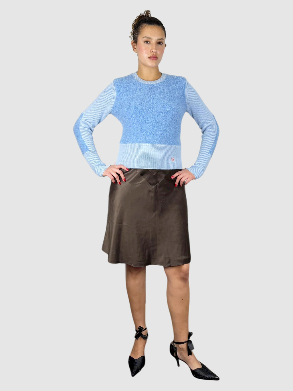 Wool Two-Tone Sweater