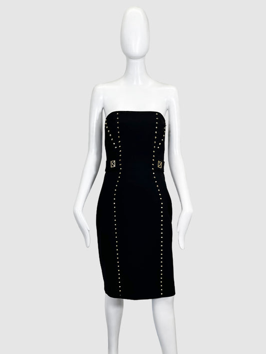 Versace Collection Bustier Studded Dress - Size 44 (M)