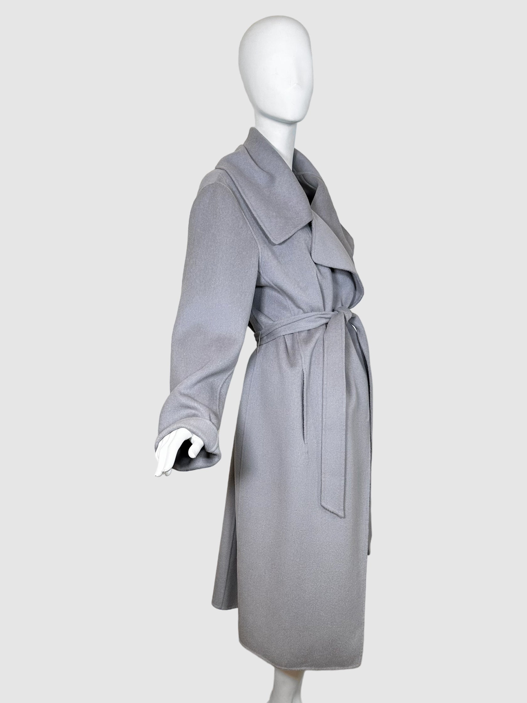 Marina Rinaldi Angora Blend Belted Coat - Size 14