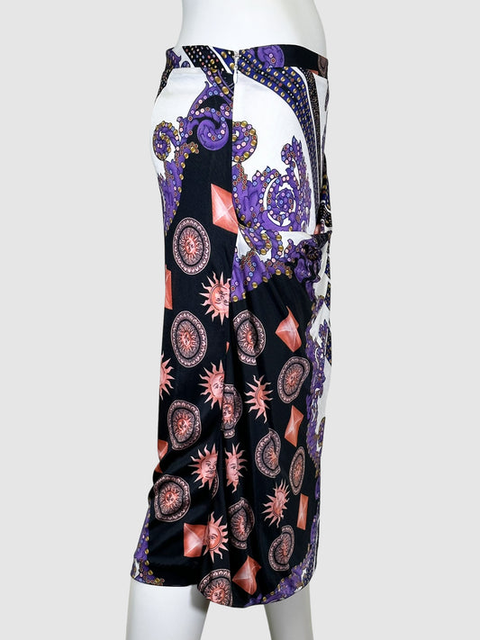 Versace Collection Printed Skirt - Size 46