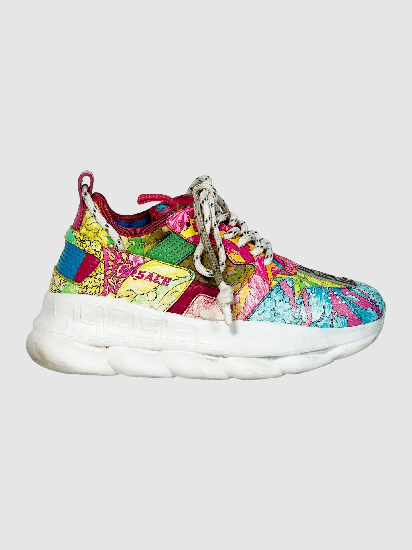 Versace Printed Low Top Sneakers - Size 38.5