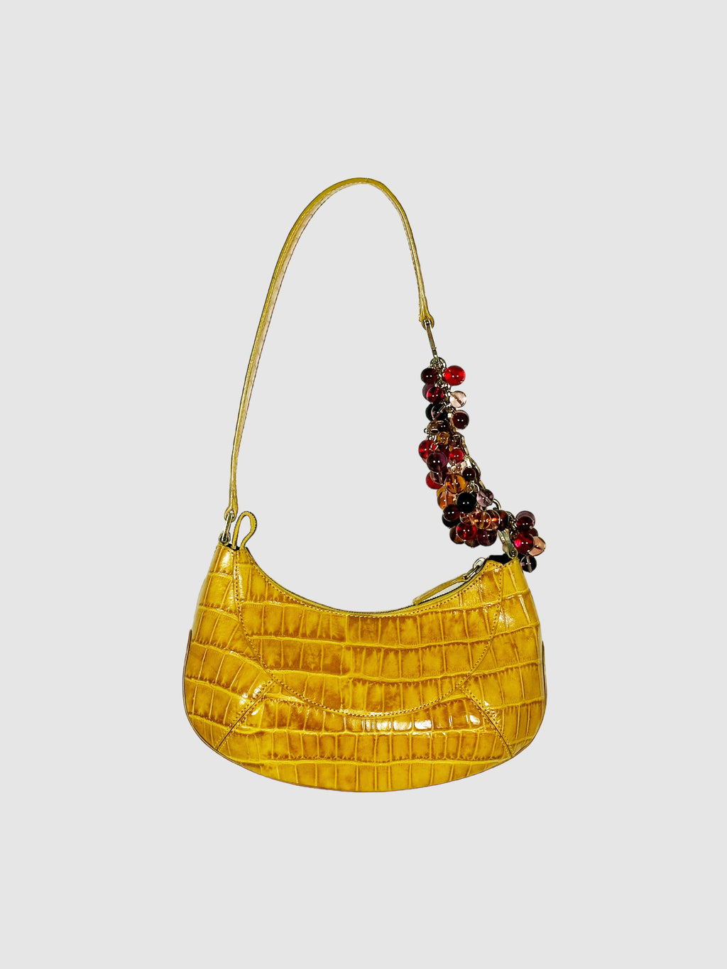 Embossed Leather Mini Shoulder Bag