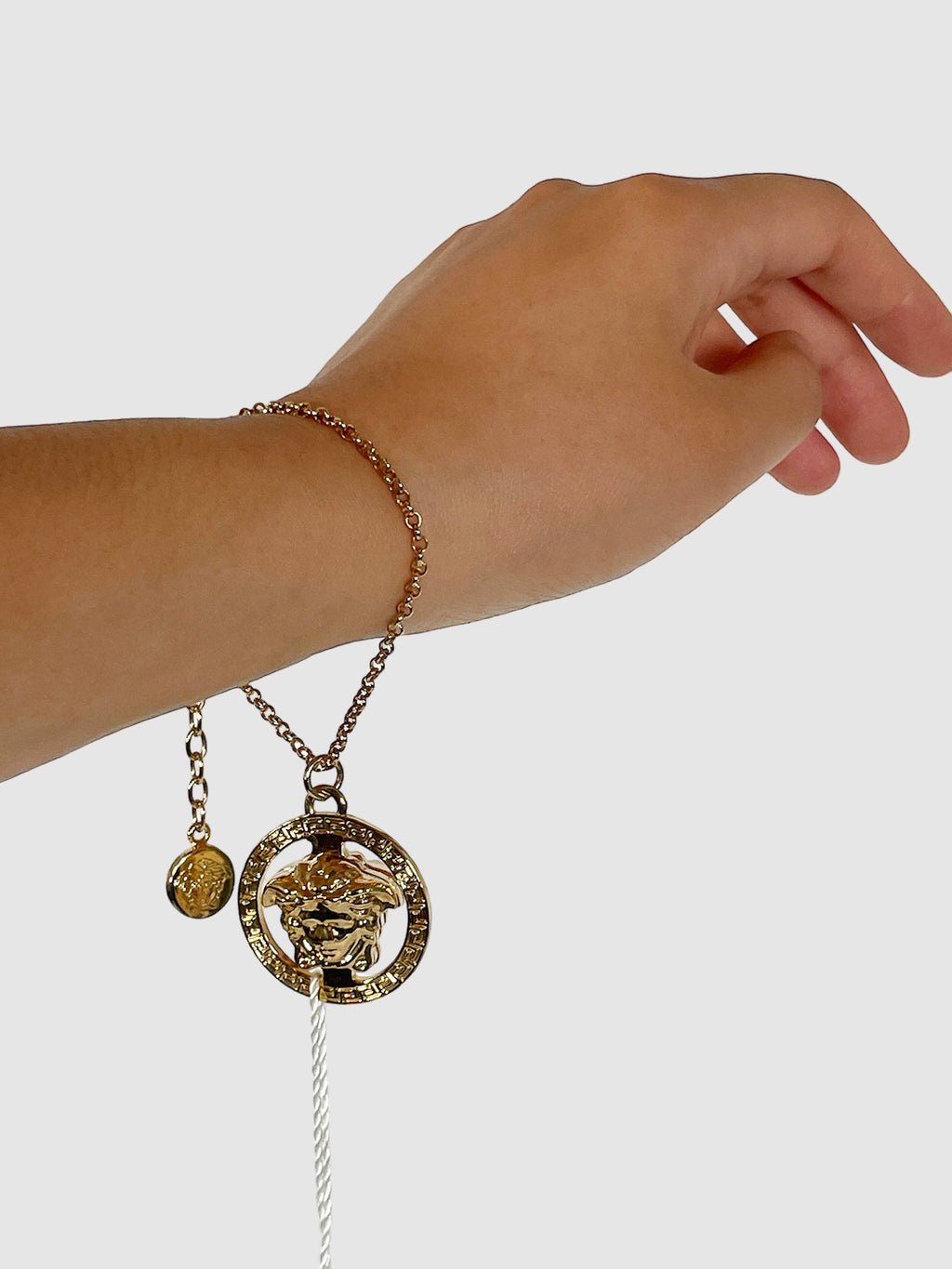 Medusa Greca Chain Bracelet