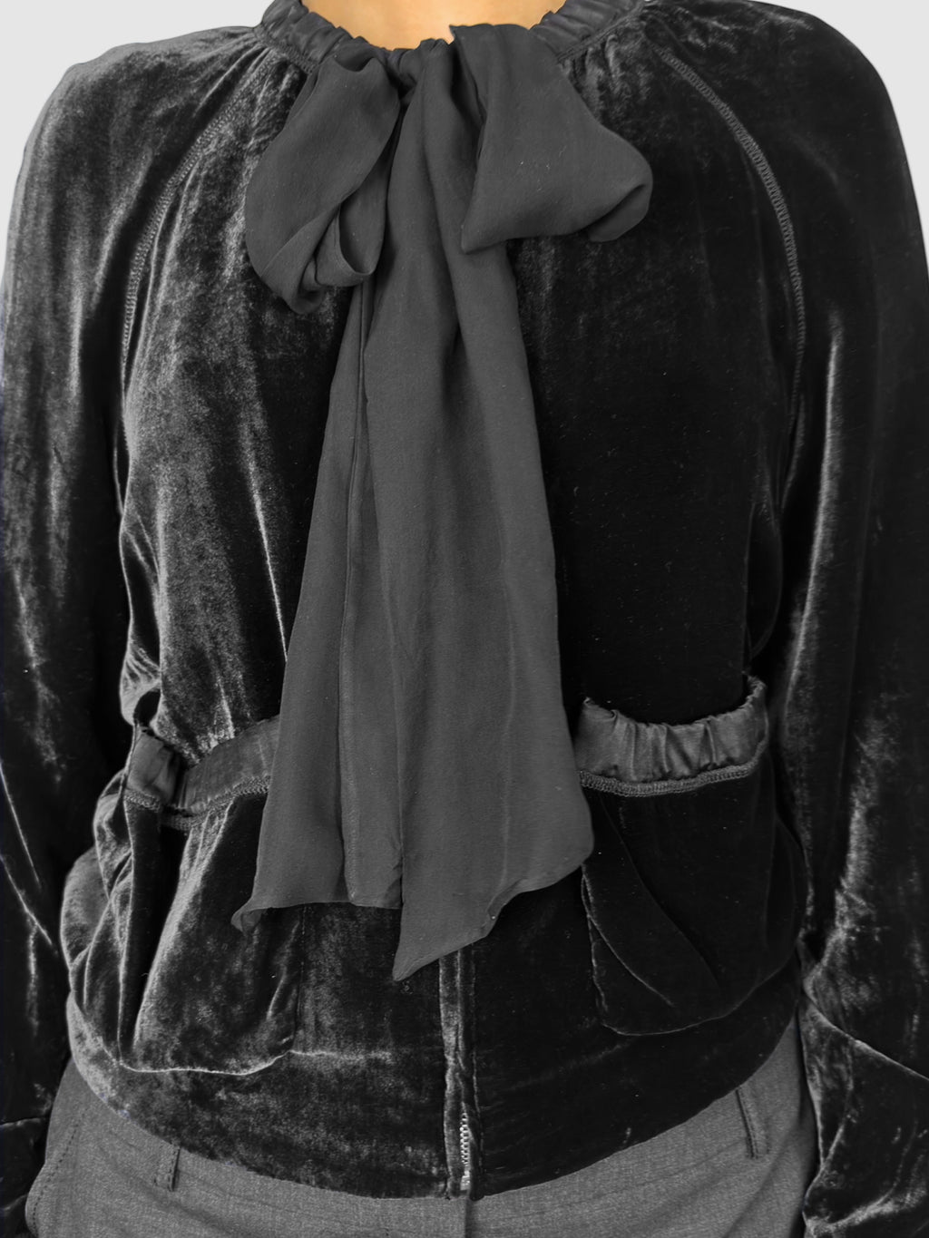Velvet Zip-Up Jacket