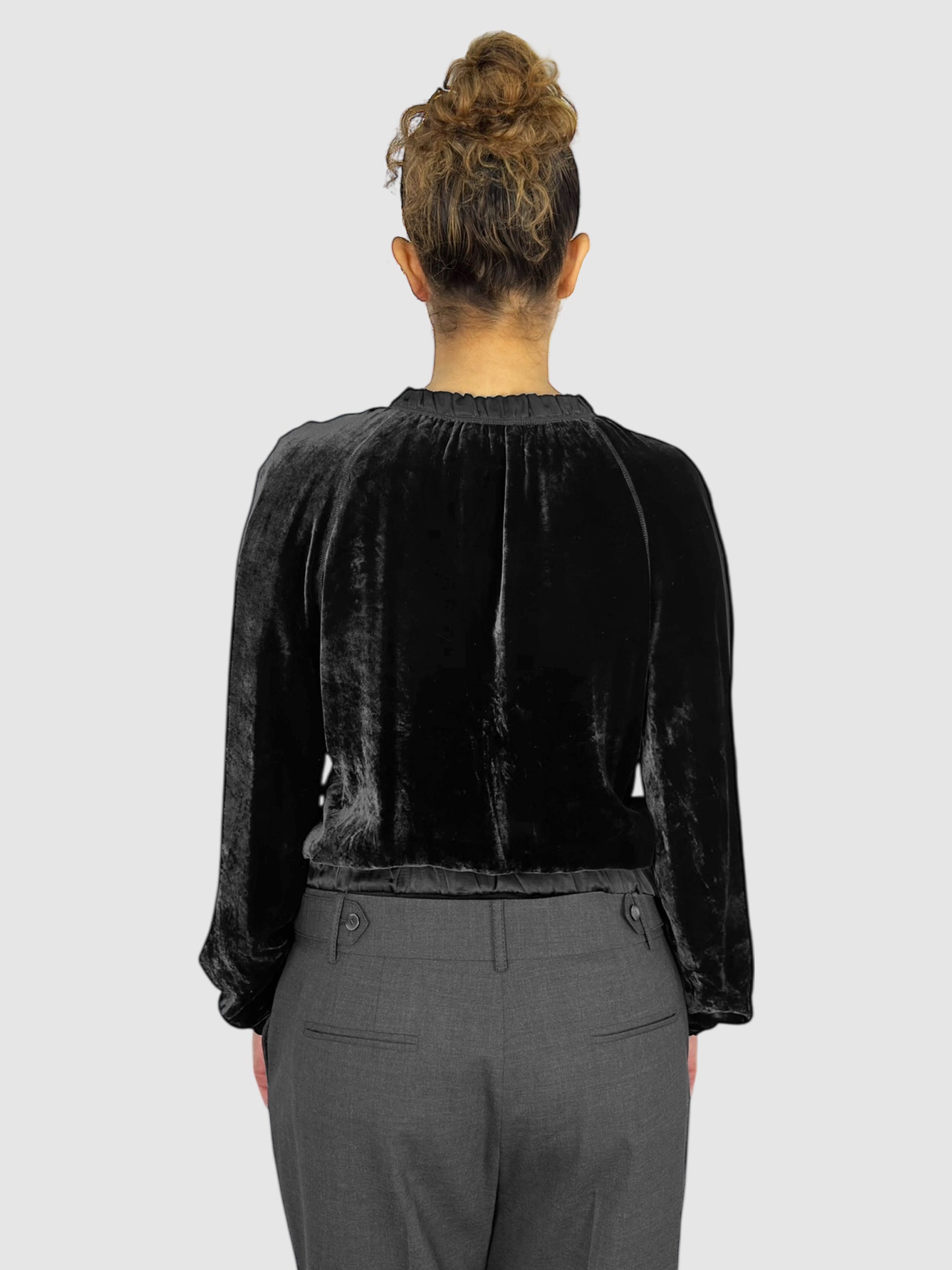 Velvet Zip-Up Jacket