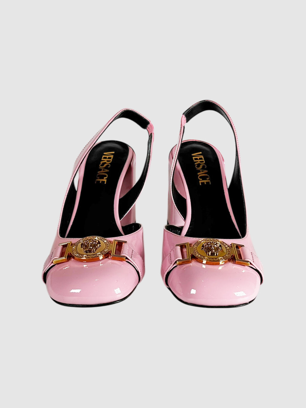 Slingback Block Heel Pumps