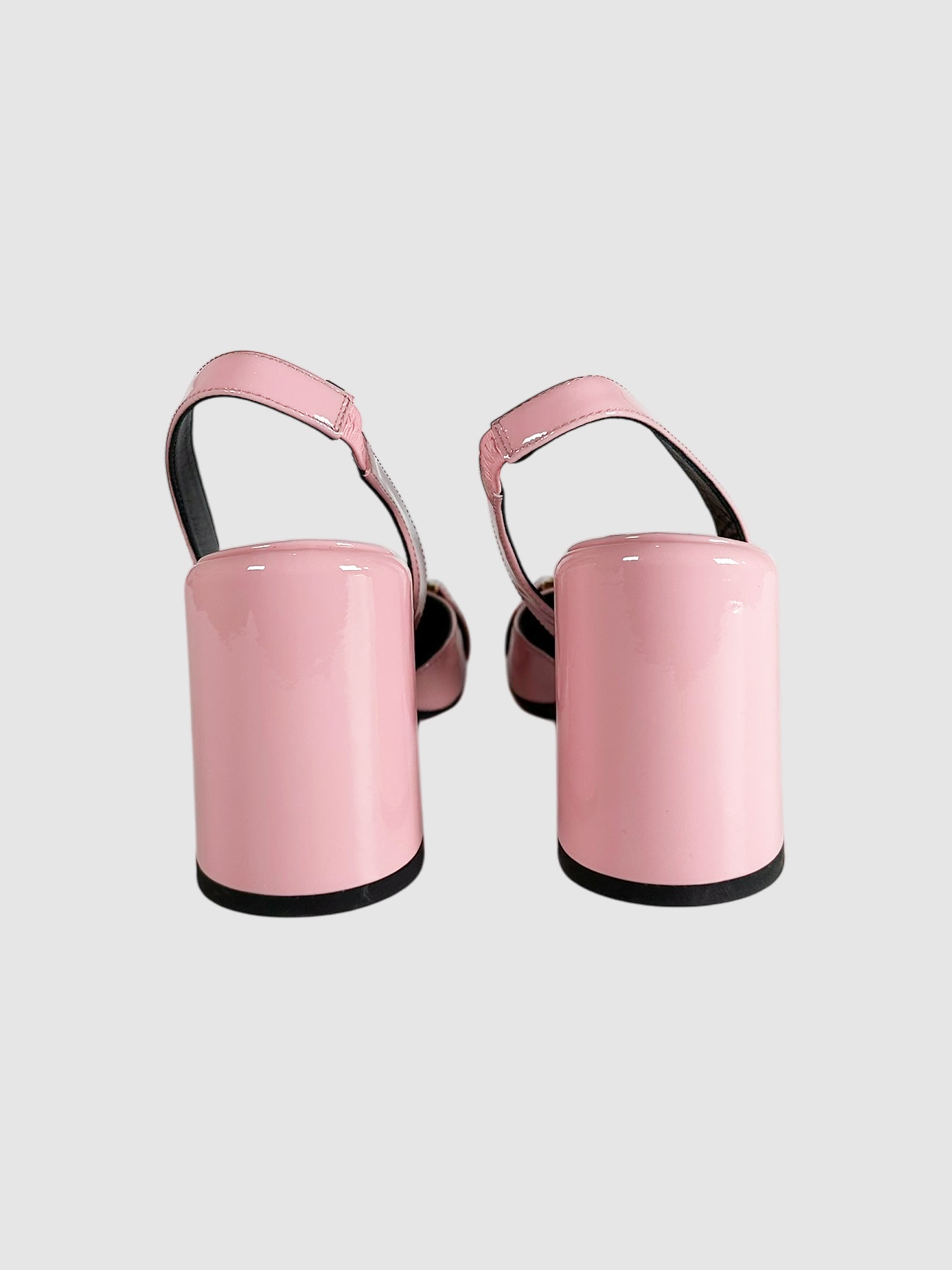 Slingback Block Heel Pumps