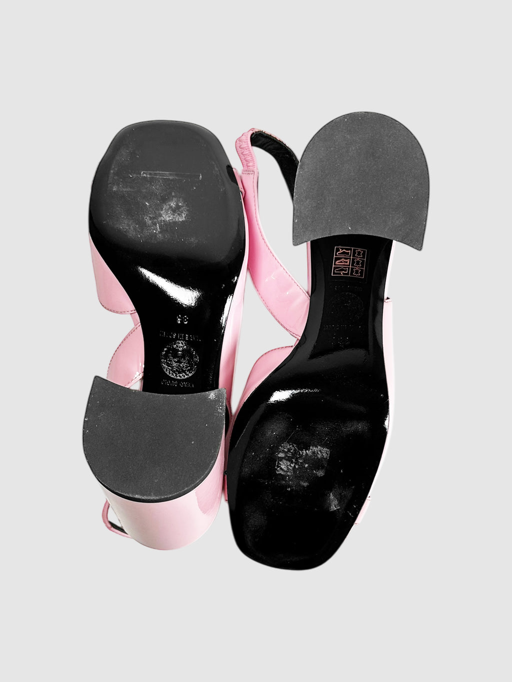 Slingback Block Heel Pumps