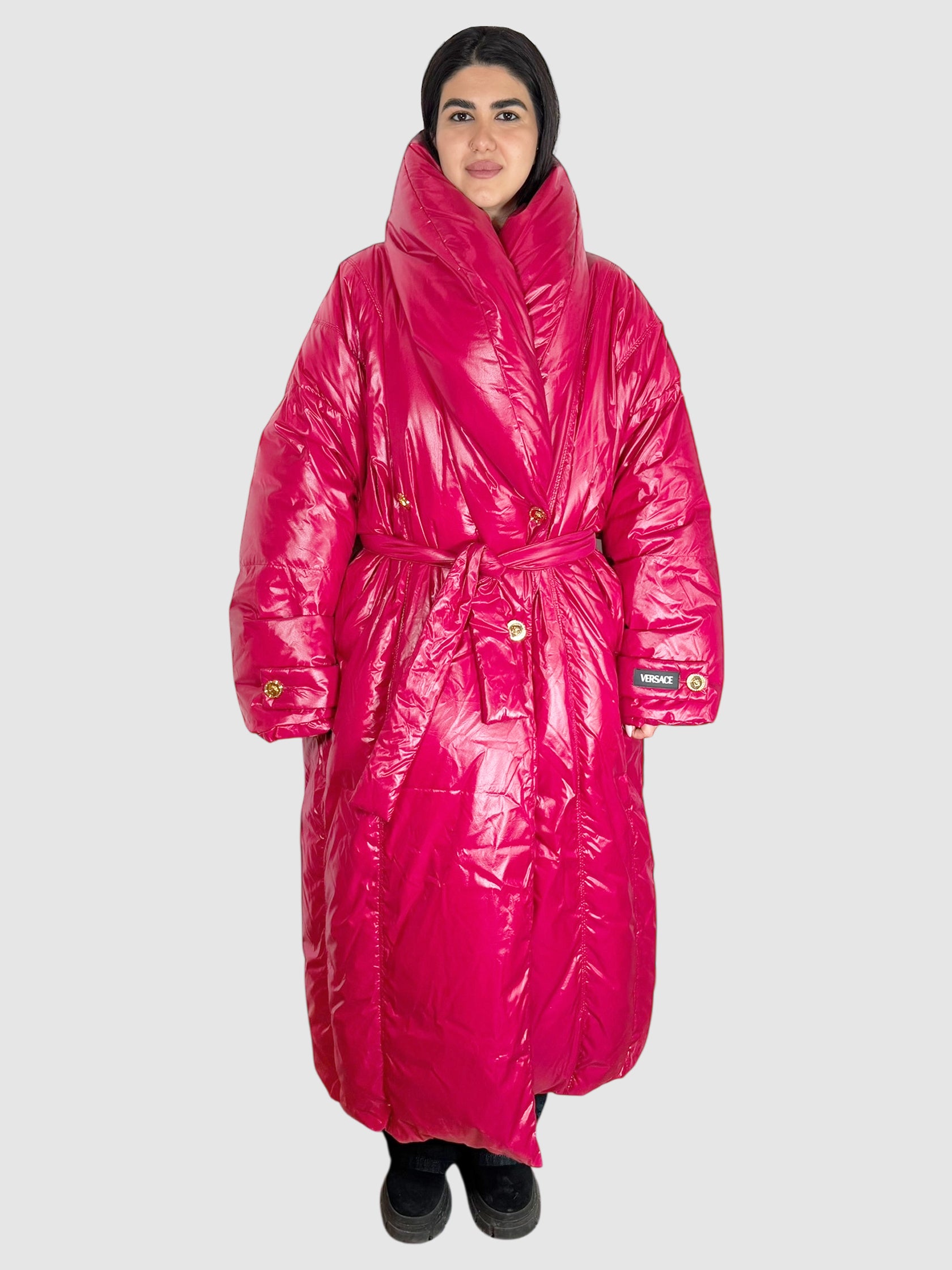 Belted Puffer Coat