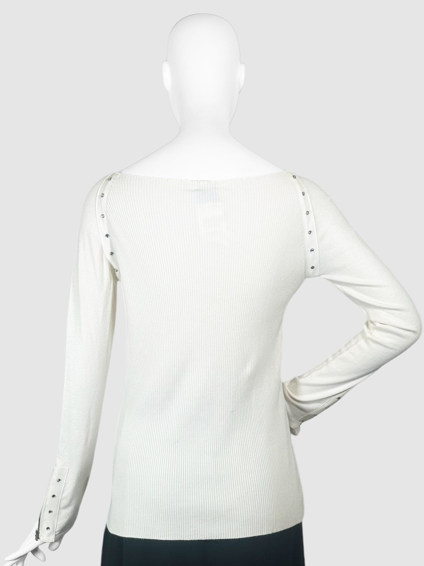 Studded Long Sleeve Top - Size L