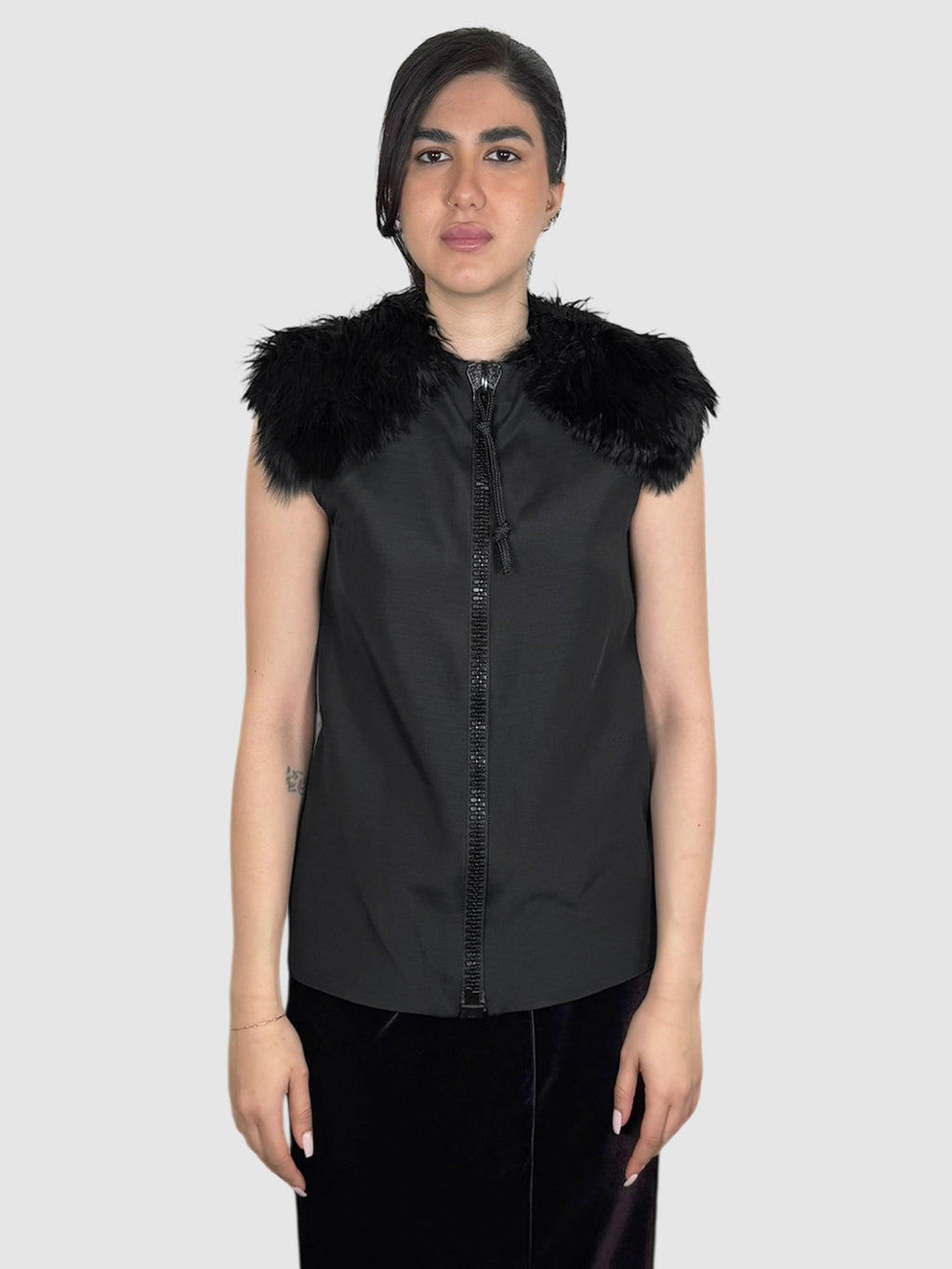 Fur Silk Vest