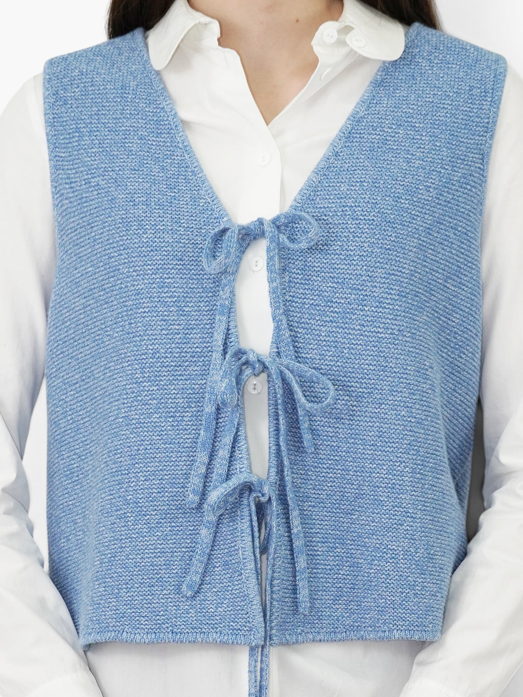 Tie-Front Knit Vest