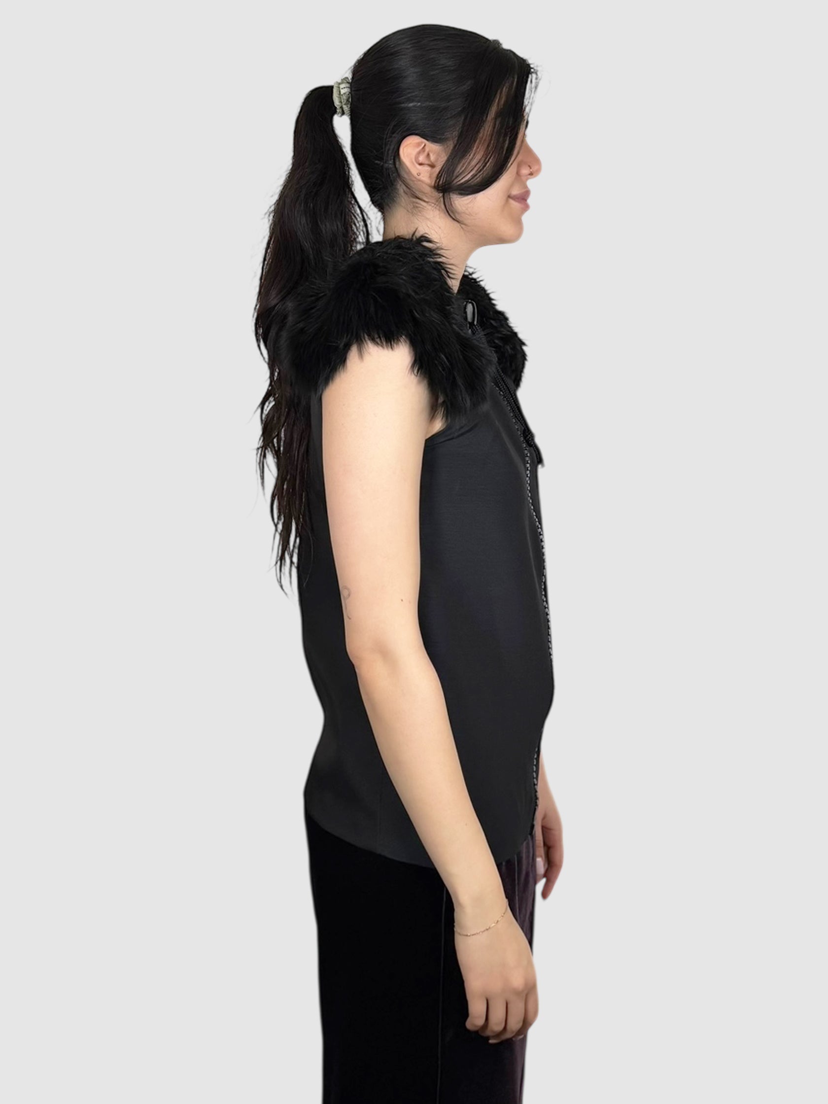 Fur Silk Vest