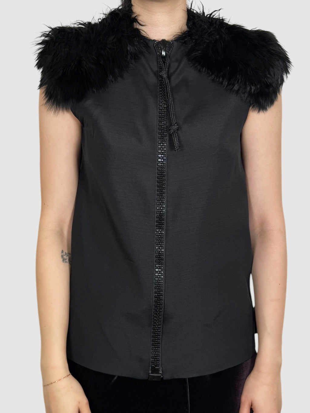 Fur Silk Vest