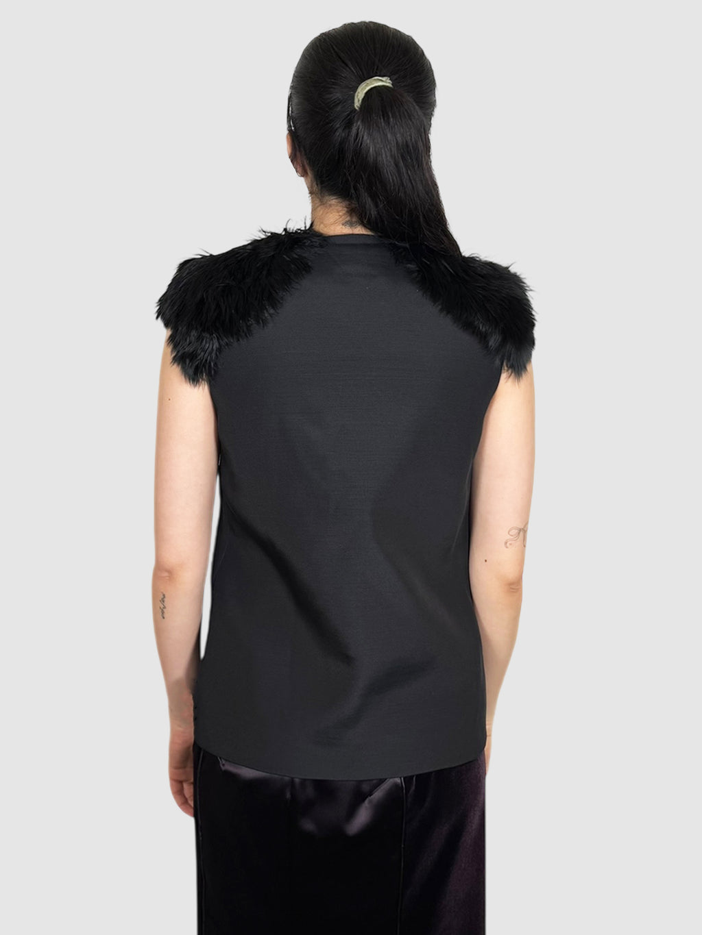 Fur Silk Vest