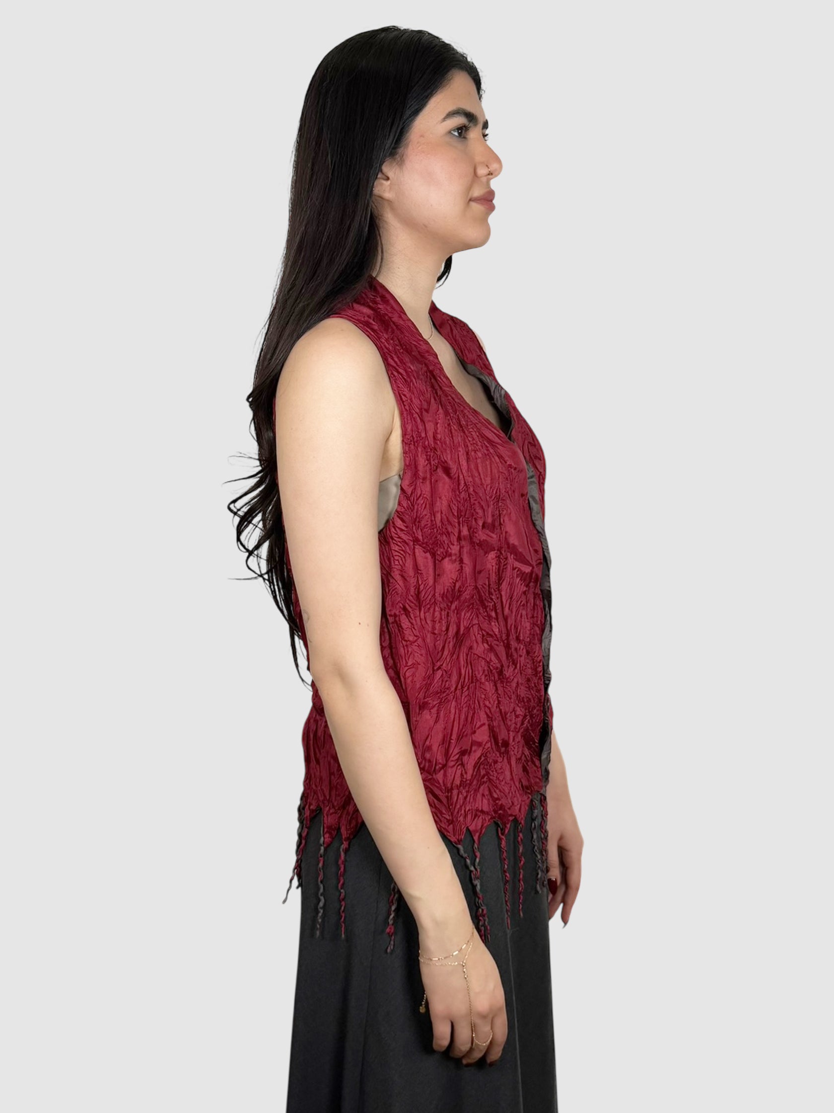 1994 Fringe Crinkled Vest