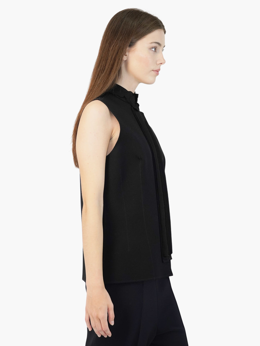 Appliqué Zip-Up Vest