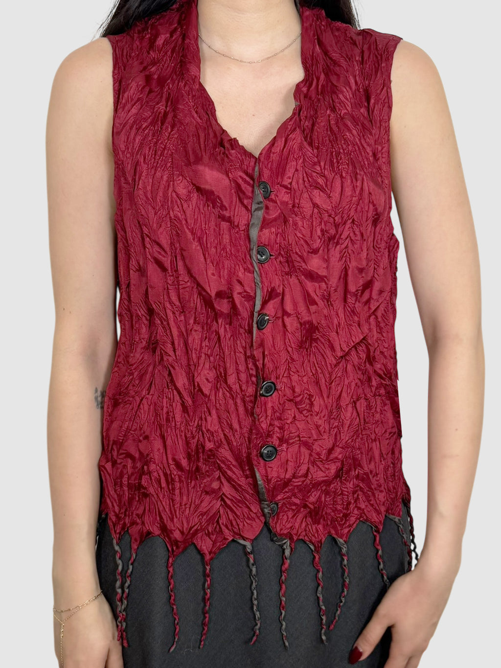 1994 Fringe Crinkled Vest