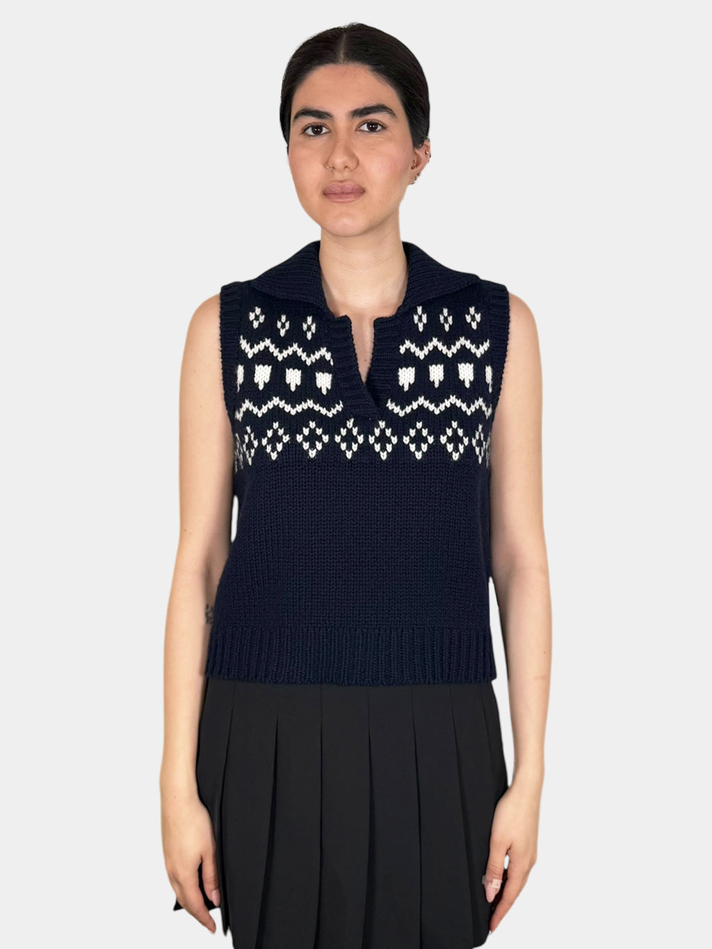 Remington Fair Isle Cashmere Vest - Size 1