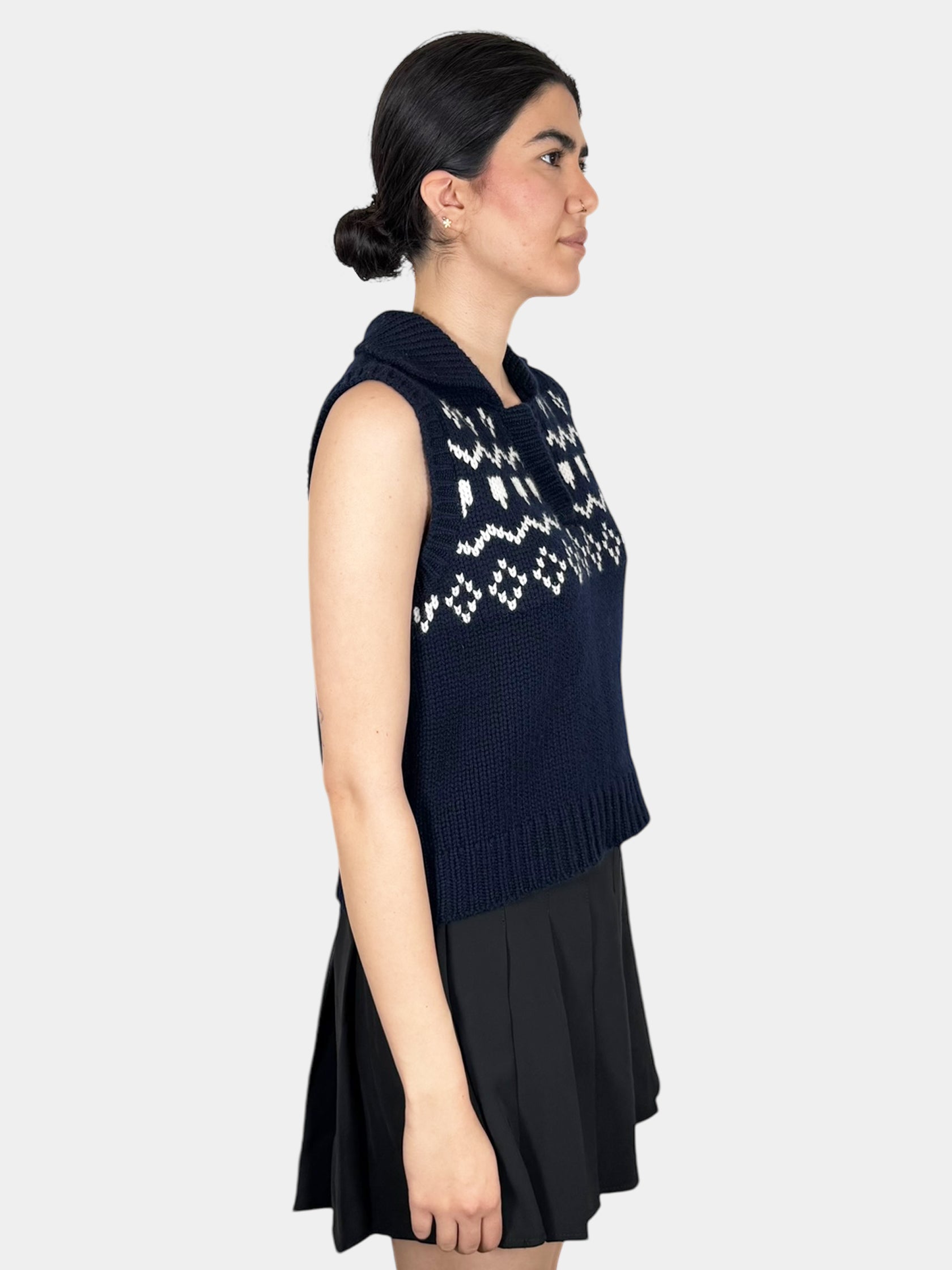 Remington Fair Isle Cashmere Vest - Size 1