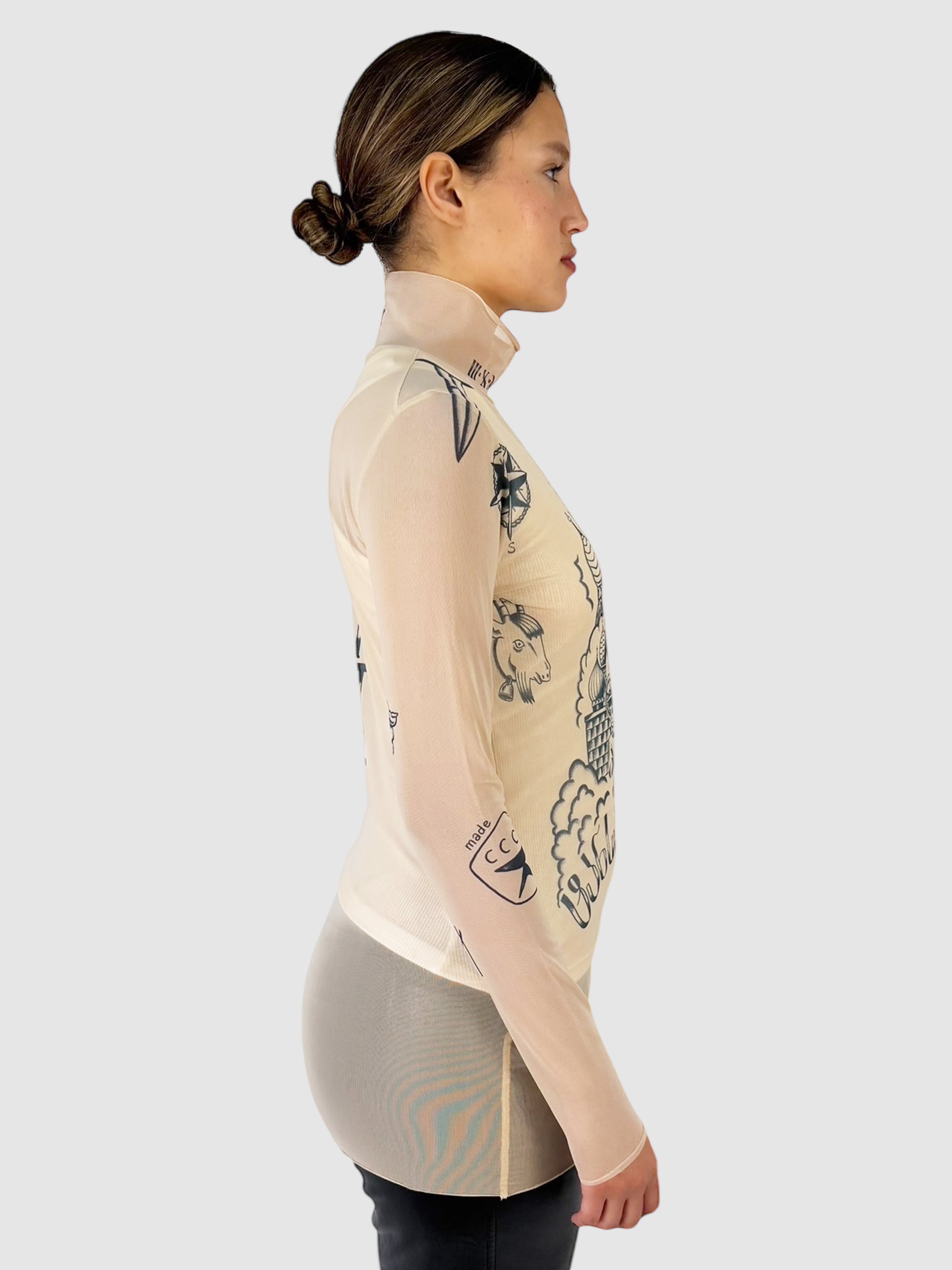 Mesh Tattoo Top