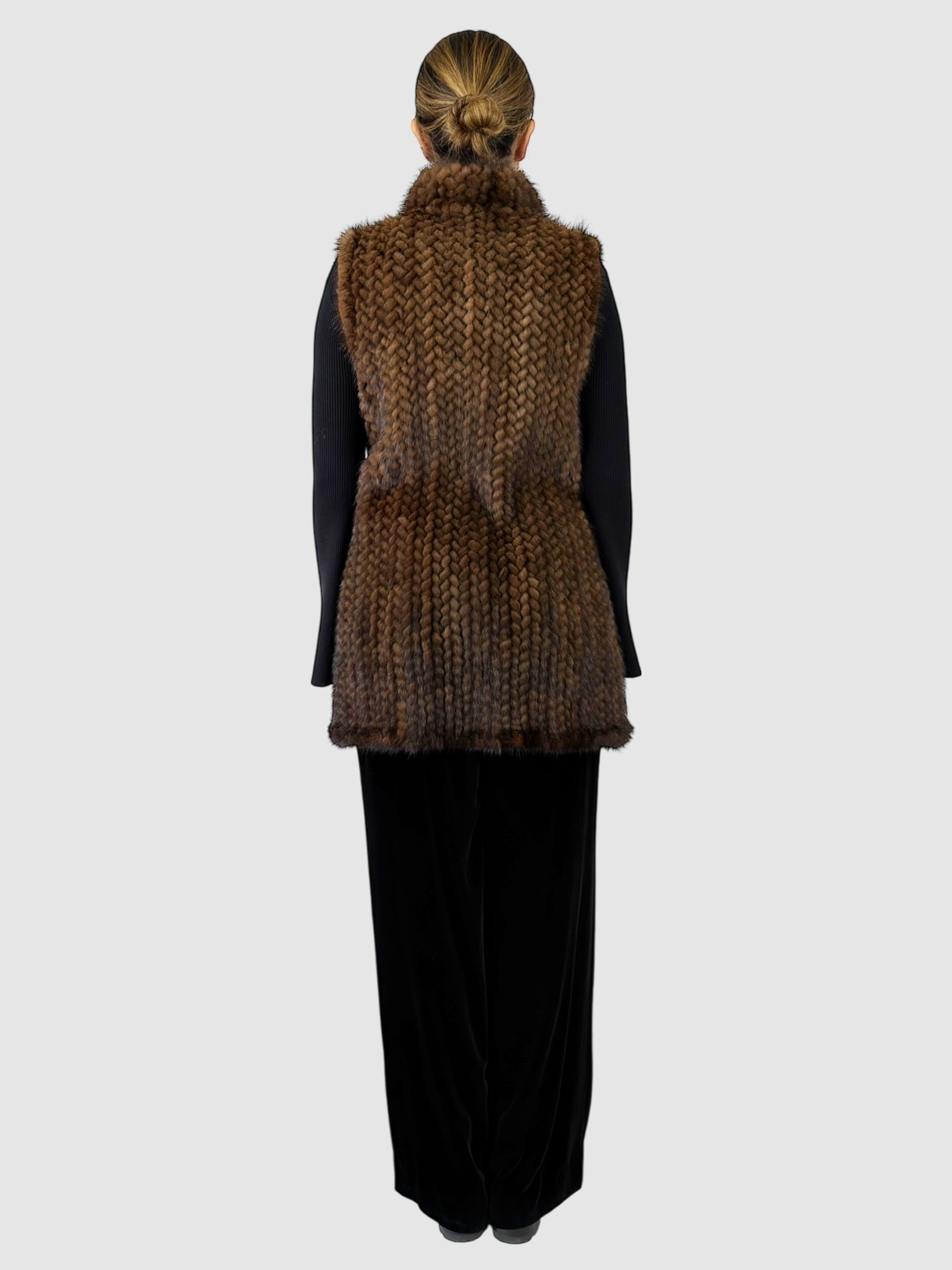 Knit Mink Vest