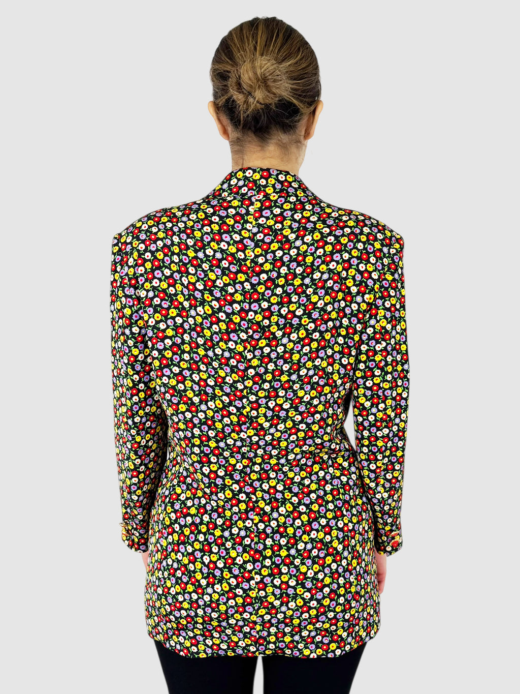 Floral Single-Breasted Blazer