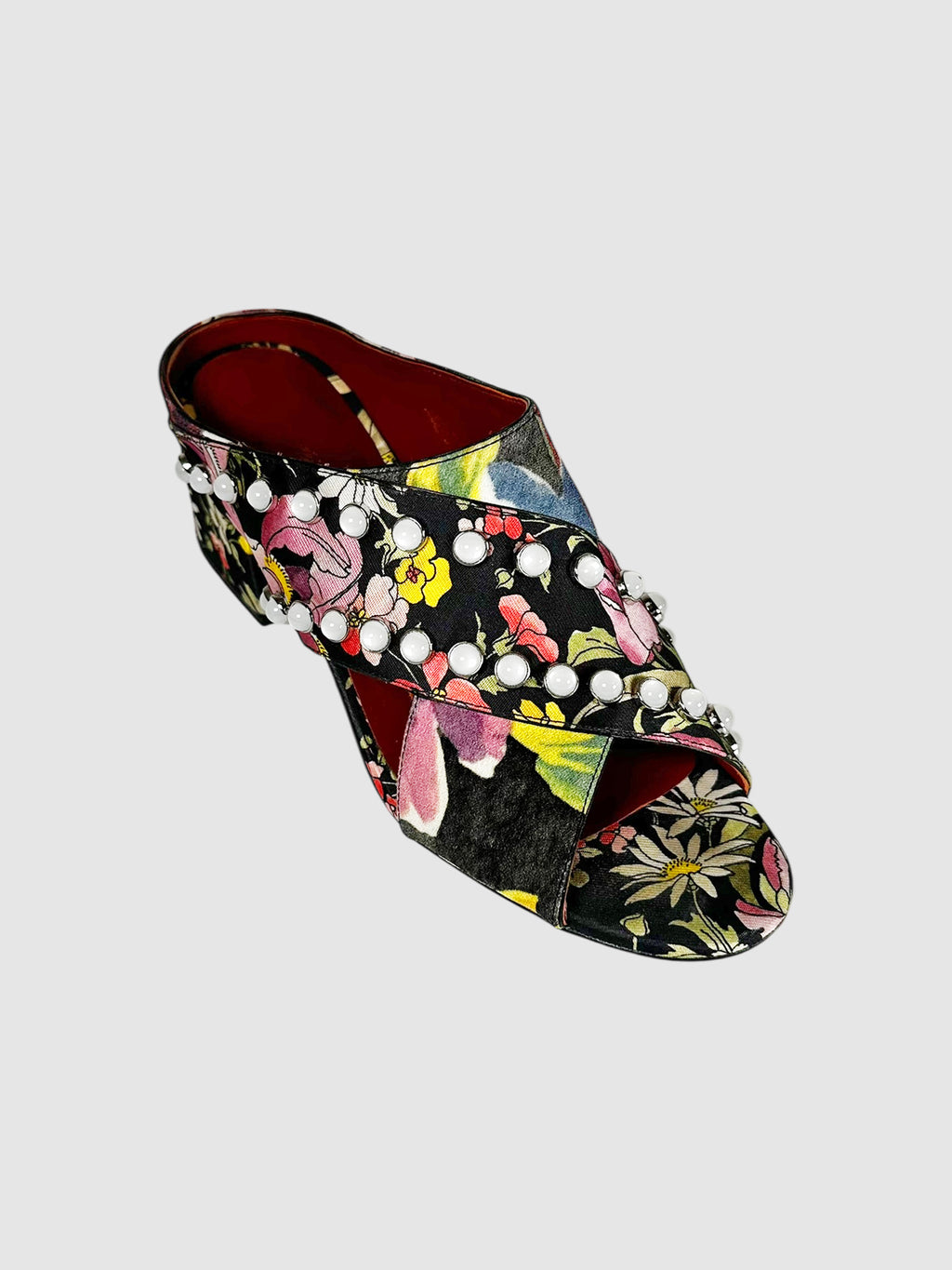 Floral Studded Pumps - Size 40