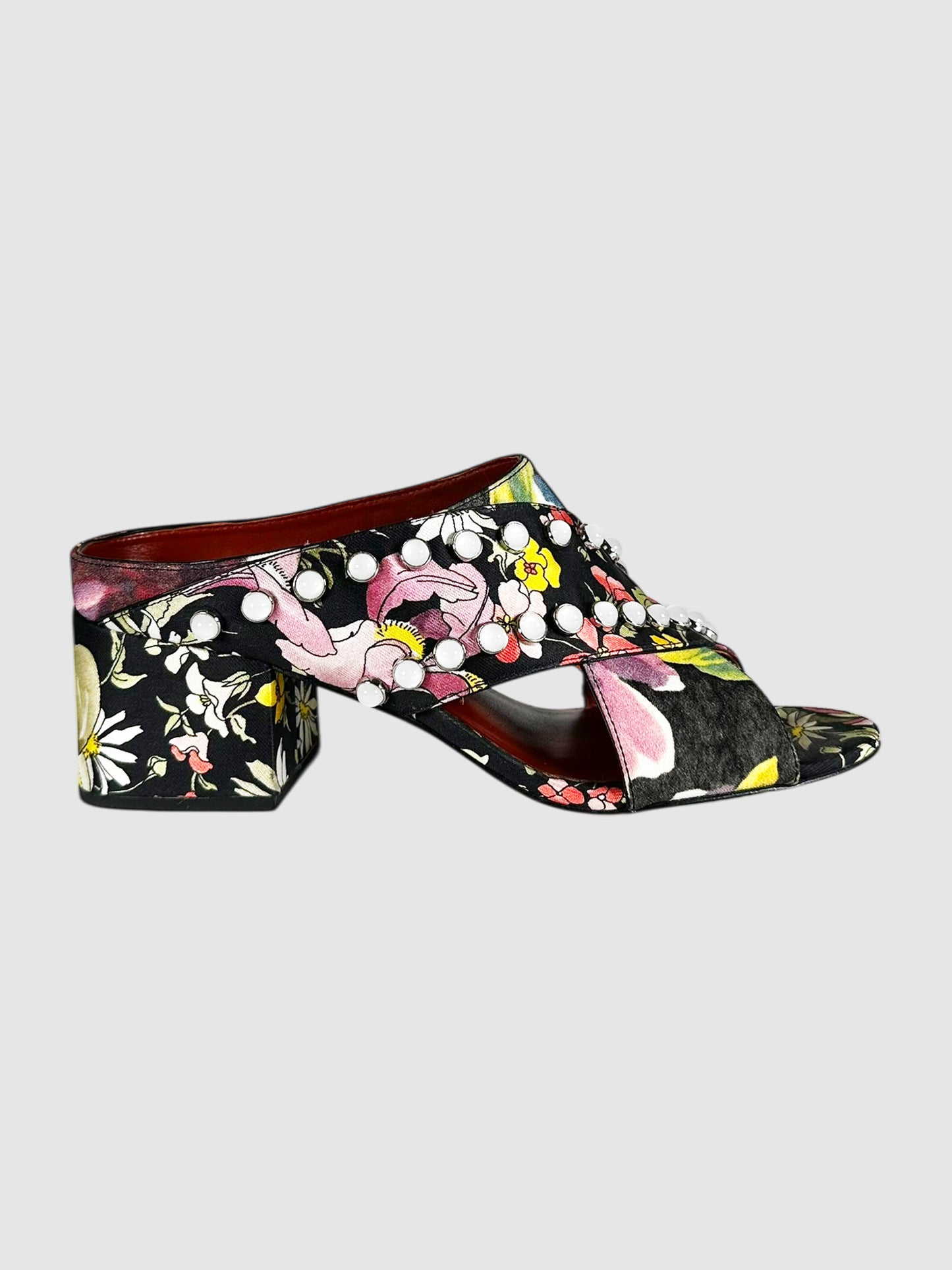 Floral Studded Pumps - Size 40