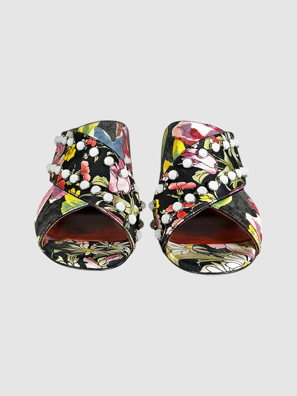 Floral Studded Pumps - Size 40