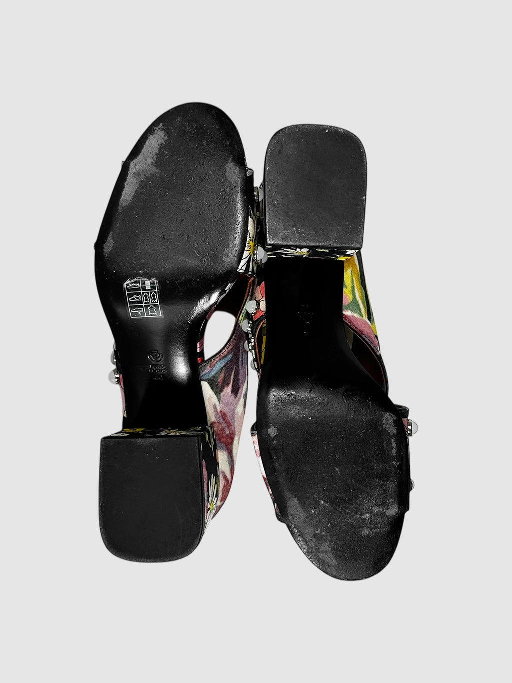 Floral Studded Pumps - Size 40