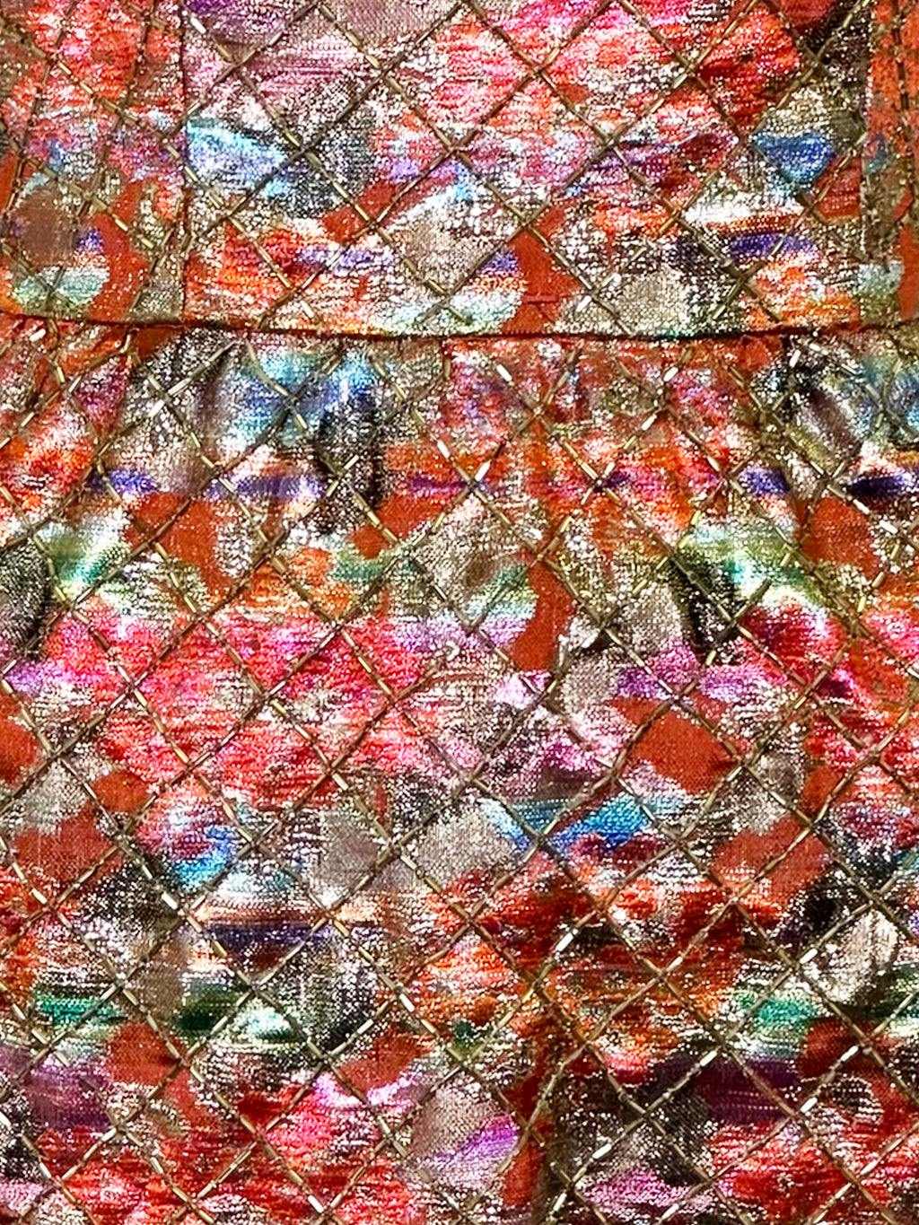 Strapless Beaded Patterned Dress - Size 6