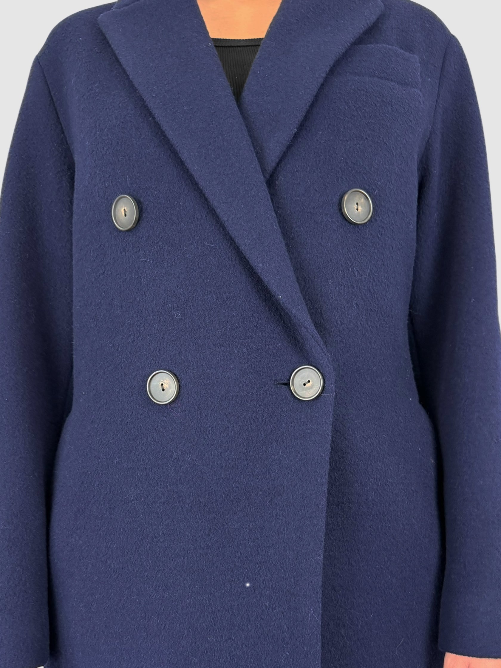 Wool Double-Breasted Coat